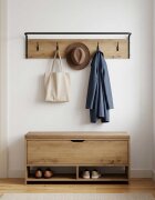 vidaXL Закачалка за палта 100 x 30 x 25 cm Дъб артизан