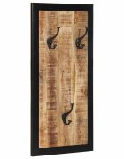 vidaXL Закачалка за палта 40x2x80 cm Масивна груба дървесина Манго