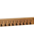 vidaXL Закачалка за палта 90x16x16 см дъбов масив