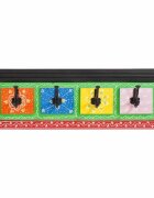 vidaXL Закачалка за палта Черно 80 x 25 x 2 cm Солидно мангово дърво