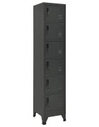vidaXL Заключващ се шкаф антрацит 38x40x180 см стомана