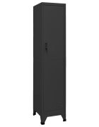vidaXL Заключващ се шкаф антрацит 38x45x180 см стомана