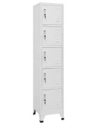 vidaXL Заключващ се шкаф светлосив 38x40x180 см стомана
