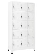 vidaXL Заключващ се шкаф светлосив 90x40x180 см стомана