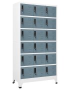 vidaXL Заключващ се шкаф светлосиво и тъмносиво 90x40x180 см стомана