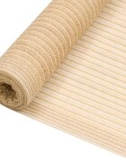 vidaXL Засенчваща мрежа бежова 1x50 м HDPE 75 г/м²