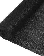 vidaXL Засенчваща мрежа черна 36x50 м HDPE 150 г/м²