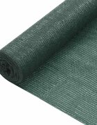 vidaXL Засенчваща мрежа зелена 15x50 м HDPE 75 г/м²