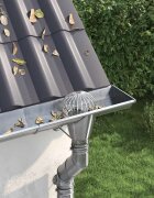 vidaXL Защита за листа на улука 8 бр. Сребрист 160 mm