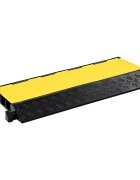 vidaXL Защитна рампа за кабели 3 канала гума 93 см