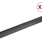 vidaXL Защитни рампи за кабели 2 бр 985 см черни