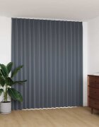 vidaXL Затъмняваща завеса с куки сива 290x245 см