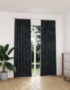 vidaXL Затъмняващи завеси с куки 2 бр кадифе антрацит 140x225 см