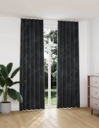 vidaXL Затъмняващи завеси с куки 2 бр кадифе антрацит 140x245 см