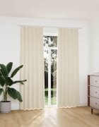 vidaXL Затъмняващи завеси с куки 2 бр кадифе кремави 140x225 см