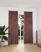 vidaXL Затъмняващи завеси с куки 2 бр кадифе розови 140x225 см