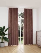 vidaXL Затъмняващи завеси с куки 2 бр кадифе розови 140x245 см