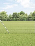 vidaXL Заварена мрежа ограда 5000 x 140 см Сребрист