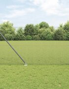 vidaXL Заварена мрежа с шипове 10 x 14 м PVC покрита стомана Сиво