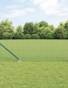 vidaXL Заварена мрежа с шипове 100 x 06 м PVC покрита стомана Зелено