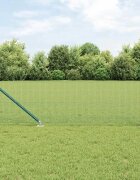 vidaXL Заварена мрежа с шипове 100 x 06 м PVC покрита стомана Зелено
