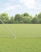 vidaXL Заварена мрежа с шипове 25 x 1 m Поцинкована стомана Сребристо