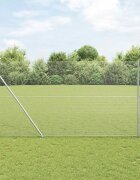 vidaXL Заварена мрежа с шипове 25 x 15 m Поцинкована стомана Мрежа