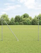 vidaXL Заварена мрежа с шипове 25 x 16 м Поцинкована стомана Мрежа
