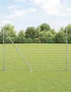 vidaXL Заварена мрежа с шипове 25 x 16 м Поцинкована стомана Мрежа