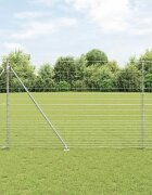 vidaXL Заварена мрежа с шипове 25 x 16 м Поцинкована стомана Мрежа