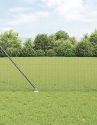 vidaXL Заварена мрежа с шипове 50 x 14 м PVC покрита стомана Сиво