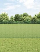 vidaXL Заварена телена ограда с колове 10 x 1 m Поцинкована стомана