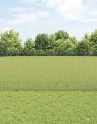 vidaXL Заварена телена ограда с колове 10 x 1 m Поцинкована стомана