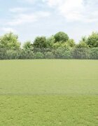 vidaXL Заварена телена ограда с колове 10 x 14 м Поцинкована стомана
