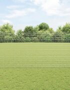 vidaXL Заварена телена ограда с колове 10 x 15 m Поцинкована стомана