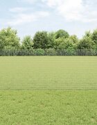 vidaXL Заварена телена ограда с колове 100 x 08 м Поцинкована стомана