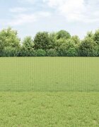 vidaXL Заварена телена ограда с колове 100 x 08 м Зелено Мрежа