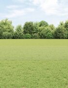 vidaXL Заварена телена ограда с колове 25 x 04 m Поцинкована стомана