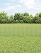 vidaXL Заварена телена ограда с колове 25 x 05 m Поцинкована стомана