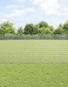 vidaXL Заварена телена ограда с колове 25 x 1 m Поцинкована стомана