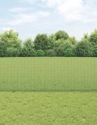 vidaXL Заварена телена ограда с колове 25 x 12 м Зелено Мрежа