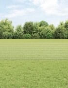 vidaXL Заварена телена ограда с колове 50 x 05 м Поцинкована стомана
