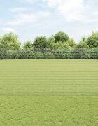vidaXL Заварена телена ограда с колове 50 x 14 м Поцинкована стомана