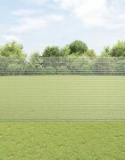 vidaXL Заварена телена ограда с колове 50 x 15 m Поцинкована стомана