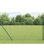 vidaXL Заварена телена ограда за фиксиране на земята 10 x 1 m Зелено