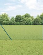 vidaXL Заварена телена ограда за фиксиране на земята 50 x 12 m Зелено