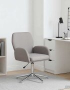 vidaXL Завъртащ се офис стол Текстил 54 x 58 x 90 см Таупе
