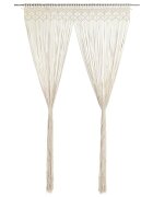 vidaXL Завеса макраме 140x240 см памук