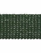 vidaXL Завеса за балкон с листа Тъмнозелено 200 x 100 cm