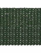 vidaXL Завеса за балкон с листа Тъмнозелено 200 x 150 cm